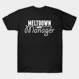 Paraprofessional Paraeducator Meltdown Teacher Appreciation T-Shirt